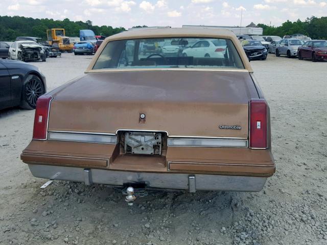 1G3GR47A2FH313989 - 1985 OLDSMOBILE CUTLASS SU BROWN photo 9