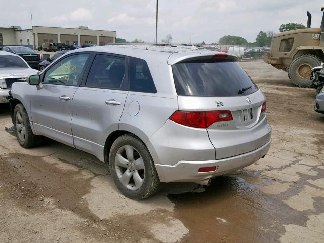 5J8TB18527A016218 - 2007 ACURA RDX TECHNO SILVER photo 3