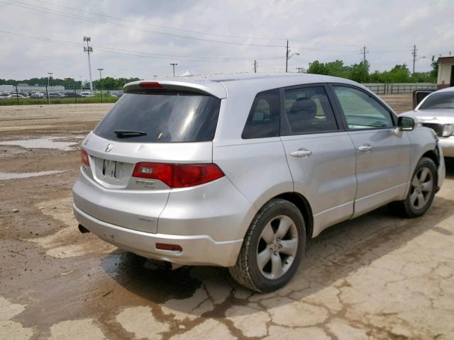 5J8TB18527A016218 - 2007 ACURA RDX TECHNO SILVER photo 4