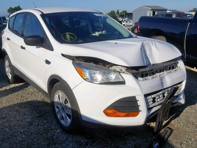 1FMCU0F78EUC04241 - 2014 FORD ESCAPE S WHITE photo 1