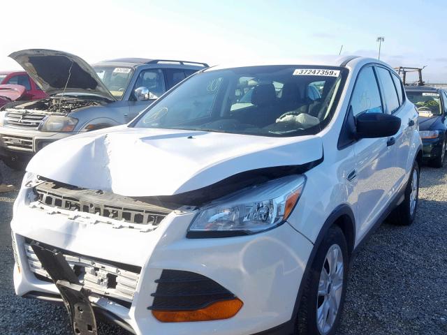 1FMCU0F78EUC04241 - 2014 FORD ESCAPE S WHITE photo 2