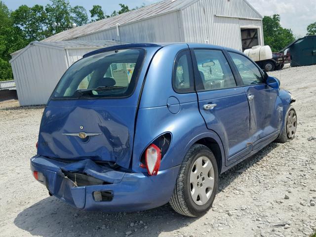 3A4FY58B86T297465 - 2006 CHRYSLER PT CRUISER BLUE photo 4