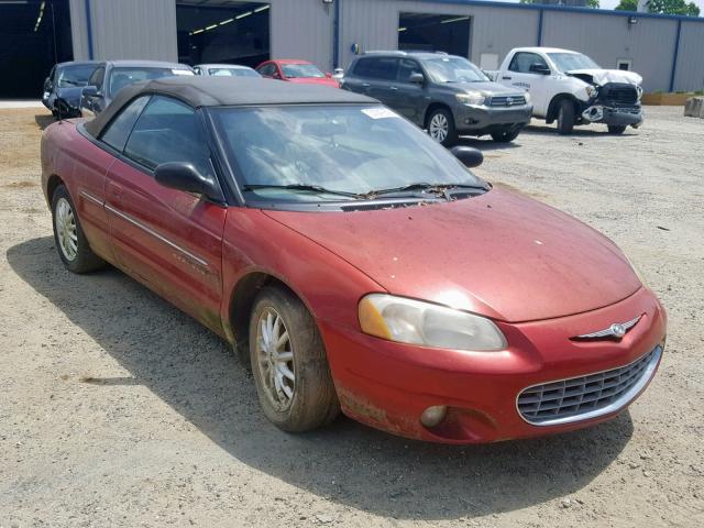 1C3EL55U31N660161 - 2001 CHRYSLER SEBRING LX BURGUNDY photo 1