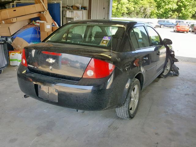 1G1AT58H497281834 - 2009 CHEVROLET COBALT LT BLACK photo 4