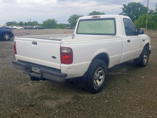 1FTYR10C41TA44138 - 2001 FORD RANGER WHITE photo 4