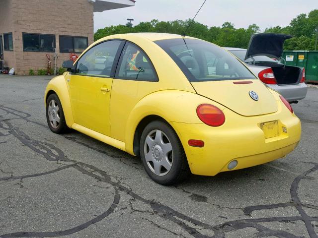 3VWCC21C0YM448348 - 2000 VOLKSWAGEN NEW BEETLE ყვითელი ფოტო 3