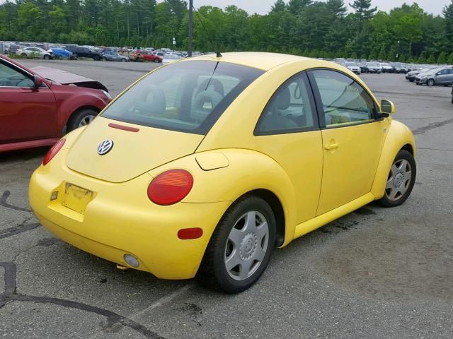3VWCC21C0YM448348 - 2000 VOLKSWAGEN NEW BEETLE ყვითელი ფოტო 4