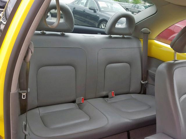 3VWCC21C0YM448348 - 2000 VOLKSWAGEN NEW BEETLE ყვითელი ფოტო 6