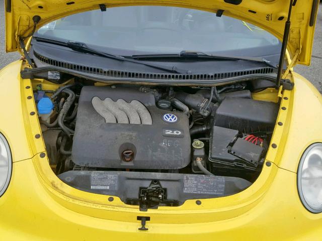 3VWCC21C0YM448348 - 2000 VOLKSWAGEN NEW BEETLE ყვითელი ფოტო 7