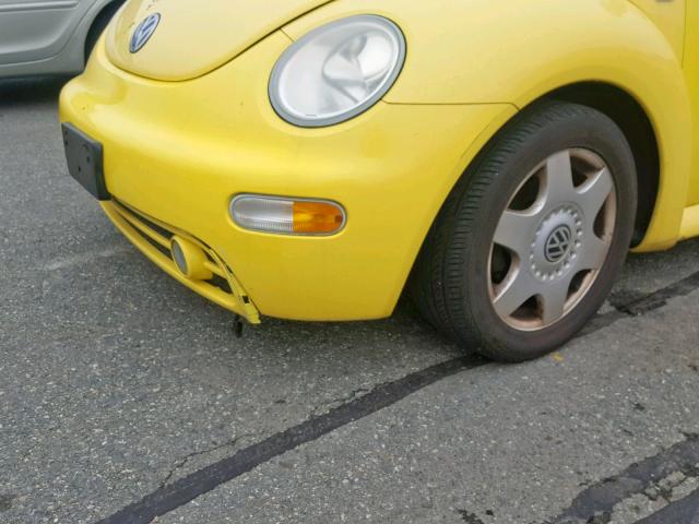 3VWCC21C0YM448348 - 2000 VOLKSWAGEN NEW BEETLE ყვითელი ფოტო 9