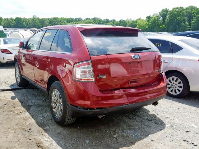 2FMDK39CX9BA96141 - 2009 FORD EDGE LIMIT RED photo 3