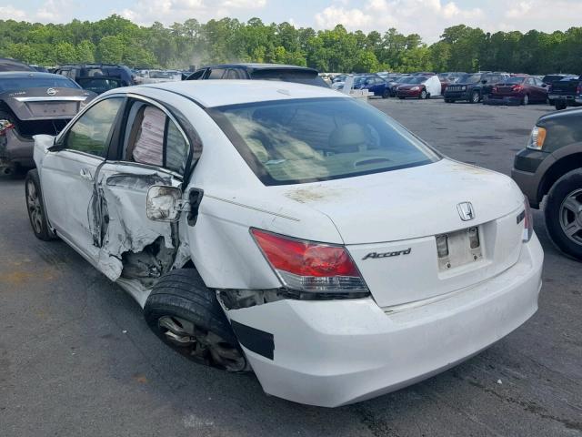 1HGCP26879A153565 - 2009 HONDA ACCORD EXL WHITE photo 3