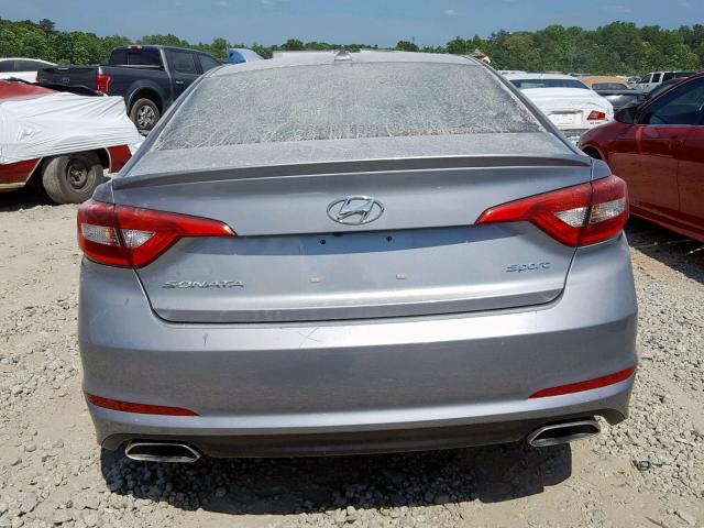 5NPE34AF9HH501815 - 2017 HYUNDAI SONATA SPO SILVER photo 9