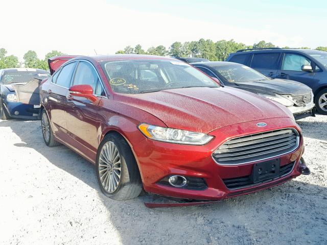 3FA6P0K94GR390117 - 2016 FORD FUSION TIT RED photo 1