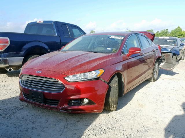 3FA6P0K94GR390117 - 2016 FORD FUSION TIT RED photo 2