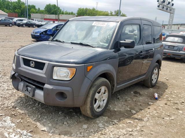 5J6YH28503L032953 - 2003 HONDA ELEMENT EX BLACK photo 2