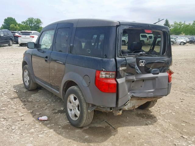 5J6YH28503L032953 - 2003 HONDA ELEMENT EX BLACK photo 3