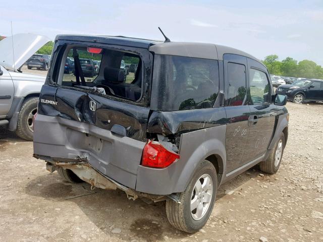 5J6YH28503L032953 - 2003 HONDA ELEMENT EX BLACK photo 4