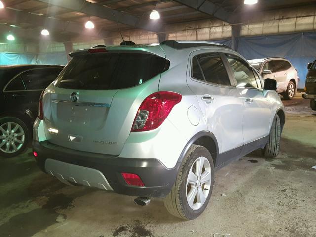 KL4CJASB1GB626874 - 2016 BUICK ENCORE SILVER photo 4