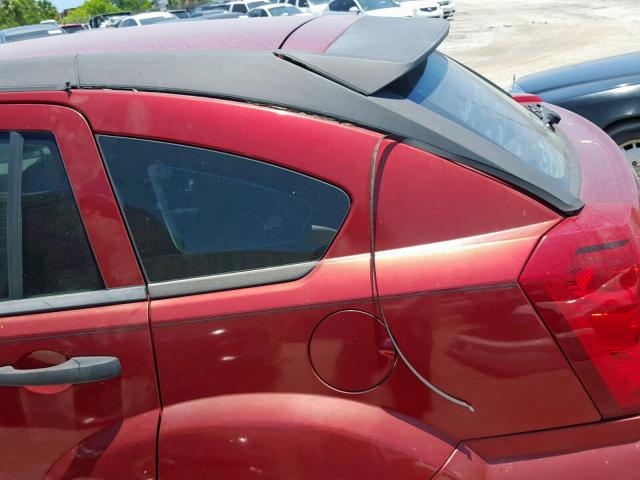 1B3HB48B57D239378 - 2007 DODGE CALIBER SX RED photo 9