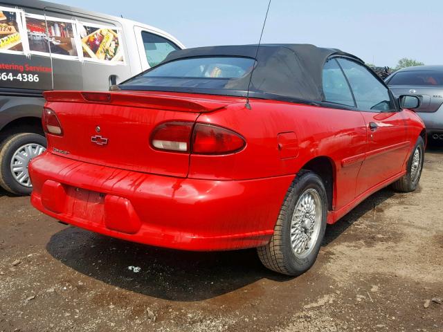 4G1JF32T3XB901610 - 1999 CHEVROLET CAVALIER Z RED photo 4