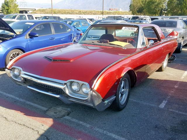 2Y83Z146184 - 1962 FORD TBIRD RED photo 2