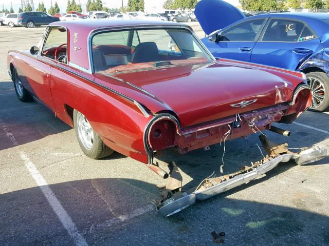 2Y83Z146184 - 1962 FORD TBIRD RED photo 3