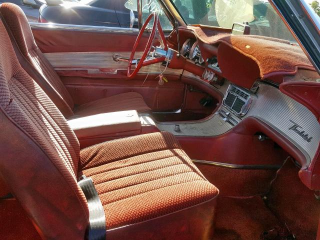 2Y83Z146184 - 1962 FORD TBIRD RED photo 5