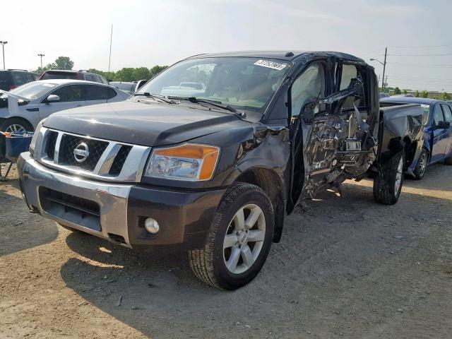 1N6AA0EC1DN311429 - 2013 NISSAN TITAN S BLACK photo 2