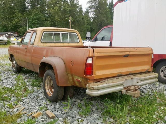 D37BJ8S286457 - 1978 DODGE PICKUP TAN photo 3