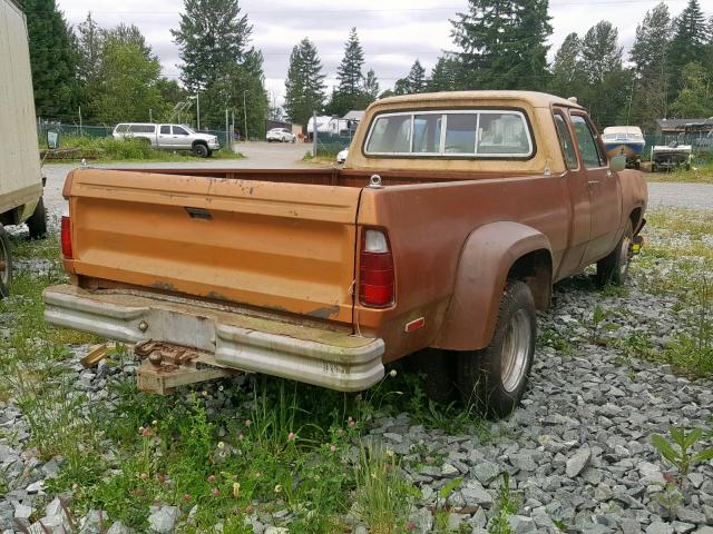 D37BJ8S286457 - 1978 DODGE PICKUP TAN photo 4