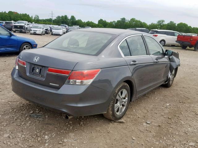 1HGCP2F63BA014702 - 2011 HONDA ACCORD SE GRAY photo 4