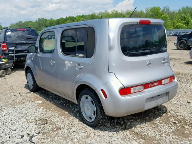 JN8AZ2KR2BT210509 - 2011 NISSAN CUBE BASE SILVER photo 3