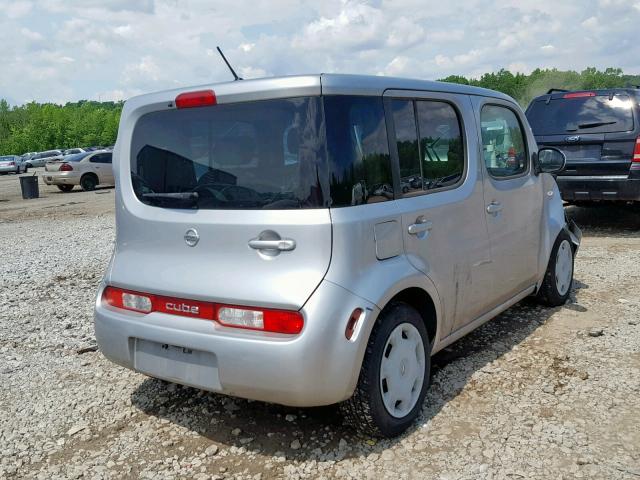 JN8AZ2KR2BT210509 - 2011 NISSAN CUBE BASE SILVER photo 4