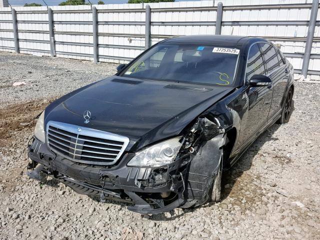 WDDNG71X48A212787 - 2008 MERCEDES-BENZ S 550 BLACK photo 2