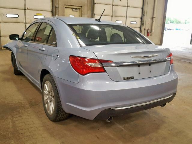 1C3CCBAG2DN721932 - 2013 CHRYSLER 200 LX BLUE photo 3