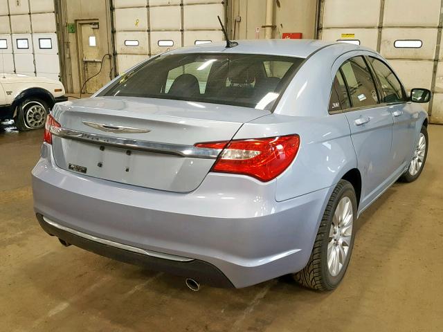 1C3CCBAG2DN721932 - 2013 CHRYSLER 200 LX BLUE photo 4