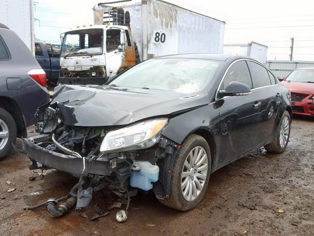 2G4GS5EV9C9213691 - 2012 BUICK REGAL PREM BLACK photo 2