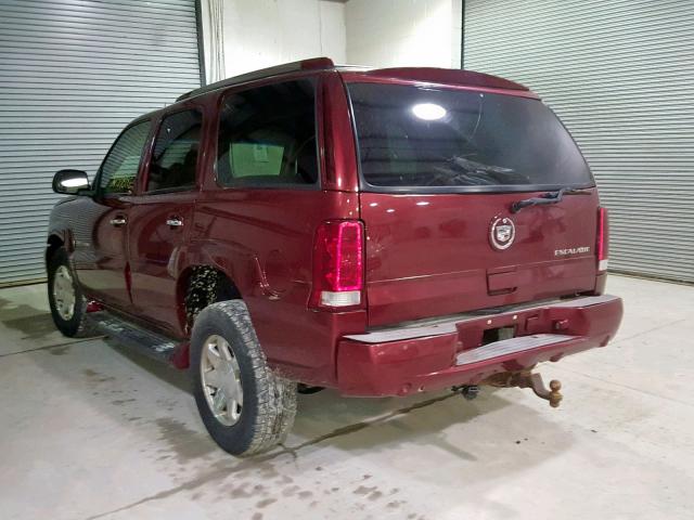 1GYEK63N73R125761 - 2003 CADILLAC ESCALADE L RED photo 3