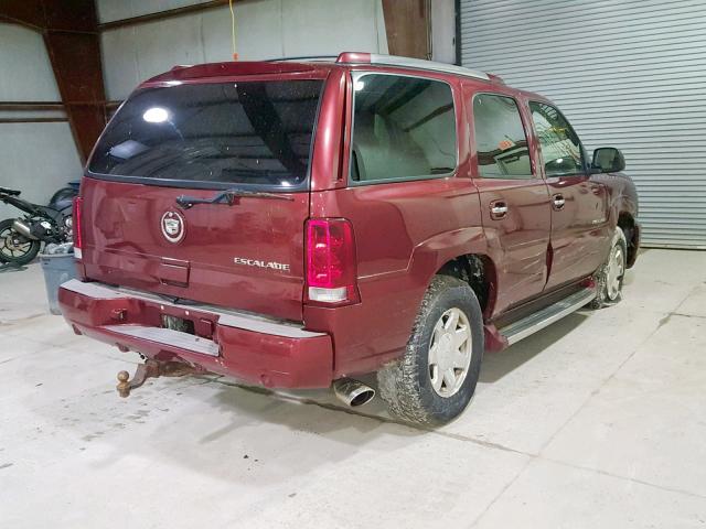 1GYEK63N73R125761 - 2003 CADILLAC ESCALADE L RED photo 4