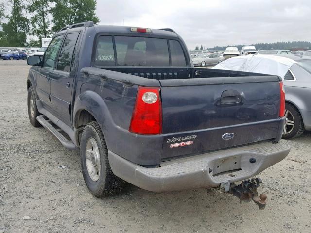 1FMZU77E42UB25872 - 2002 FORD EXPLORER S BLUE photo 3