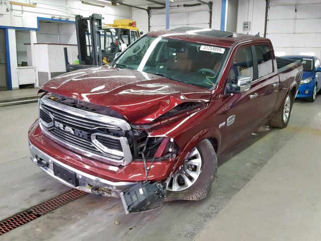 1C6RR7WTXHS816485 - 2017 RAM 1500 LONGH RED photo 2