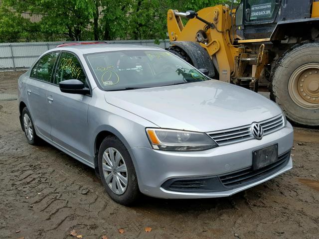 3VW2K7AJ9CM358148 - 2012 VOLKSWAGEN JETTA BASE SILVER photo 1