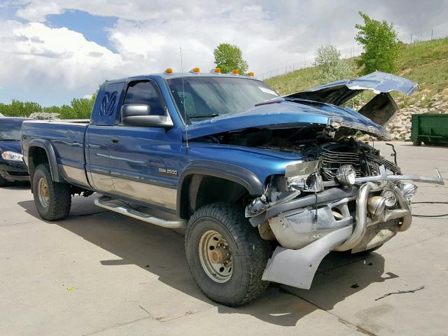 3B7KF23C82M293459 - 2002 DODGE RAM 2500 BLUE photo 1