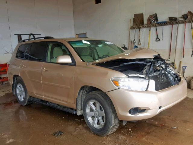 5TDBK3EH6AS035918 - 2010 TOYOTA HIGHLANDER GOLD photo 1