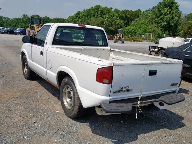 1GTCS1445YK158313 - 2000 GMC SONOMA WHITE photo 3