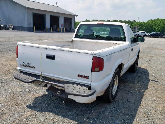 1GTCS1445YK158313 - 2000 GMC SONOMA WHITE photo 4