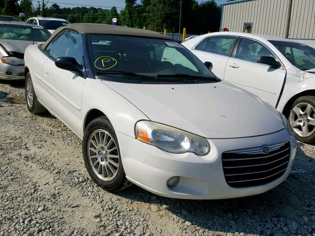 1C3EL55R34N199897 - 2004 CHRYSLER SEBRING LX WHITE photo 1