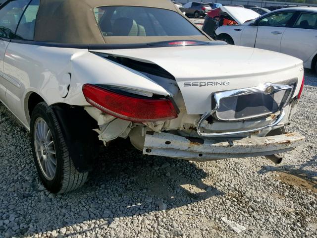 1C3EL55R34N199897 - 2004 CHRYSLER SEBRING LX WHITE photo 9