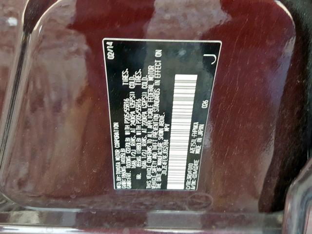 JTLZE4FE9EJ052784 - 2014 TOYOTA SCION XB 栗色 照片 10